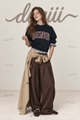 Duniii Pleated Barrel-Leg Pants