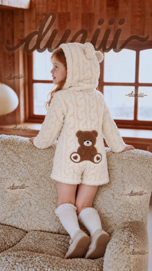 DUNIII Original | Kids' Teddy Bear Plush Short Onesie Pajamas