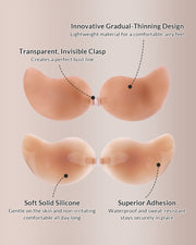 Seamless Silicone Sticky Bra with Push-Up Clasp | Mango Cup