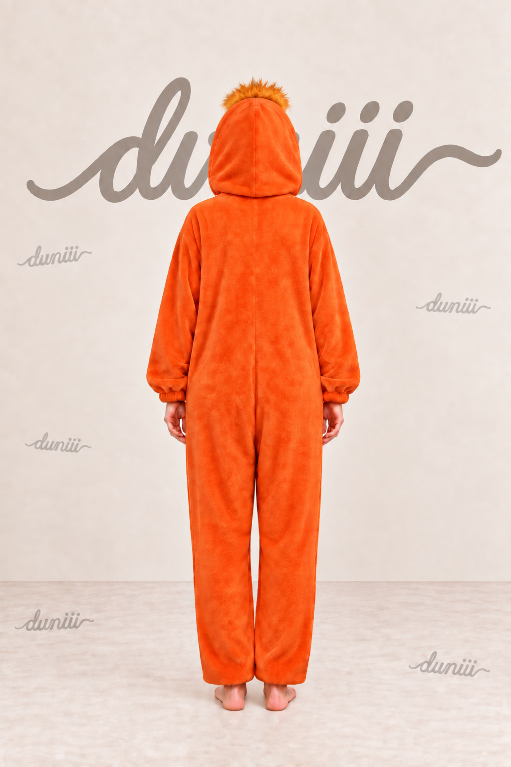 Duniii Monster Character Onesie with Contrast Pocket