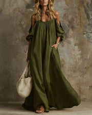 Spaghetti Strap Swing Maxi Dress