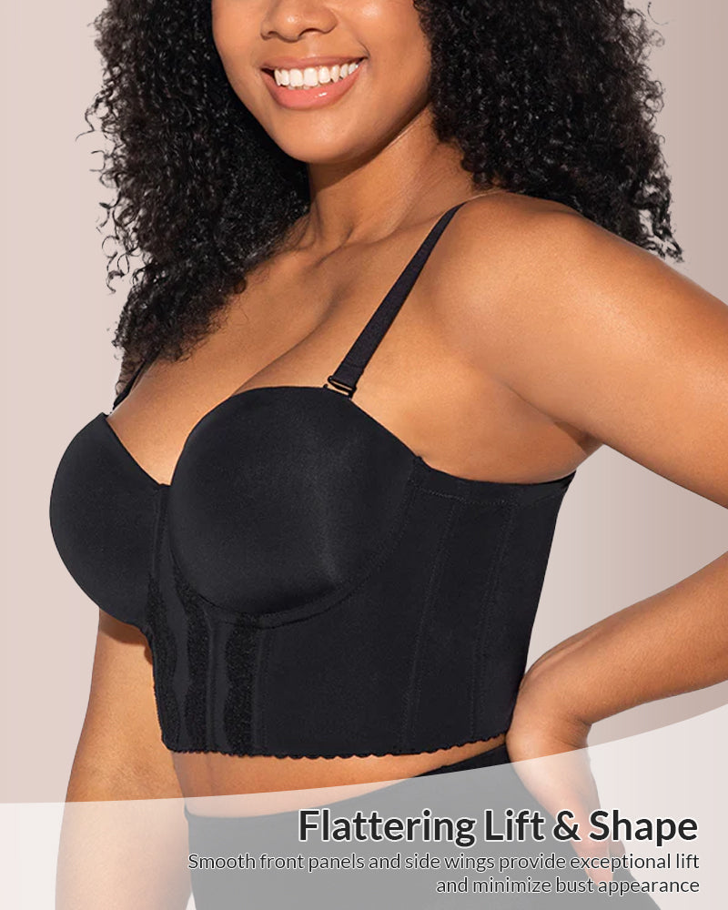 Low Back Strapless Bra with Removable Straps