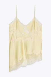 Lace Backless Camisole Top | Spaghetti Strap Vacation Top
