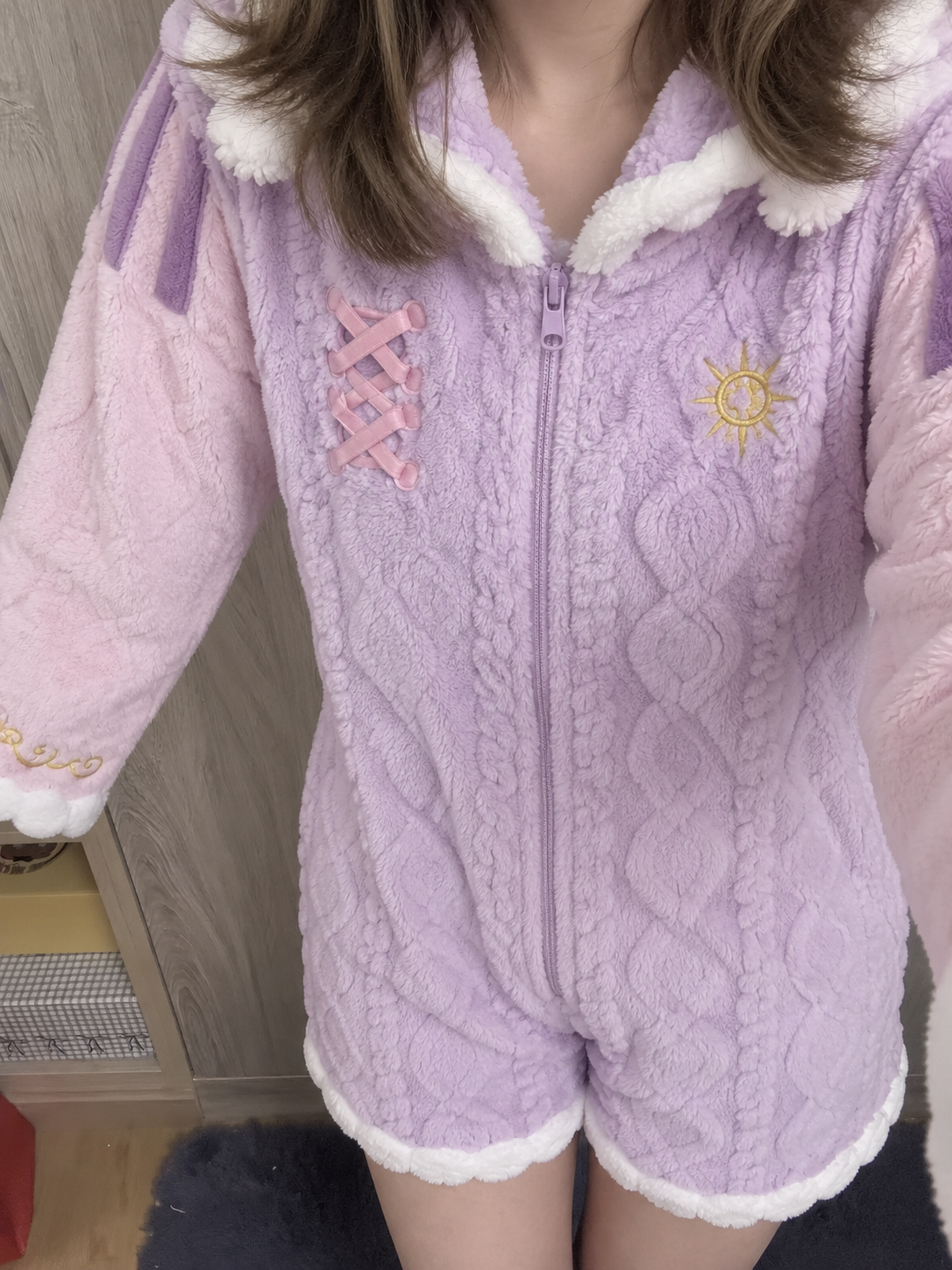 DUNIII Original | Rapunzel Princess Collection Plush Onesie Pajamas