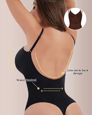 Seamless Backless Full-Body Shaper Bodysuit for Women