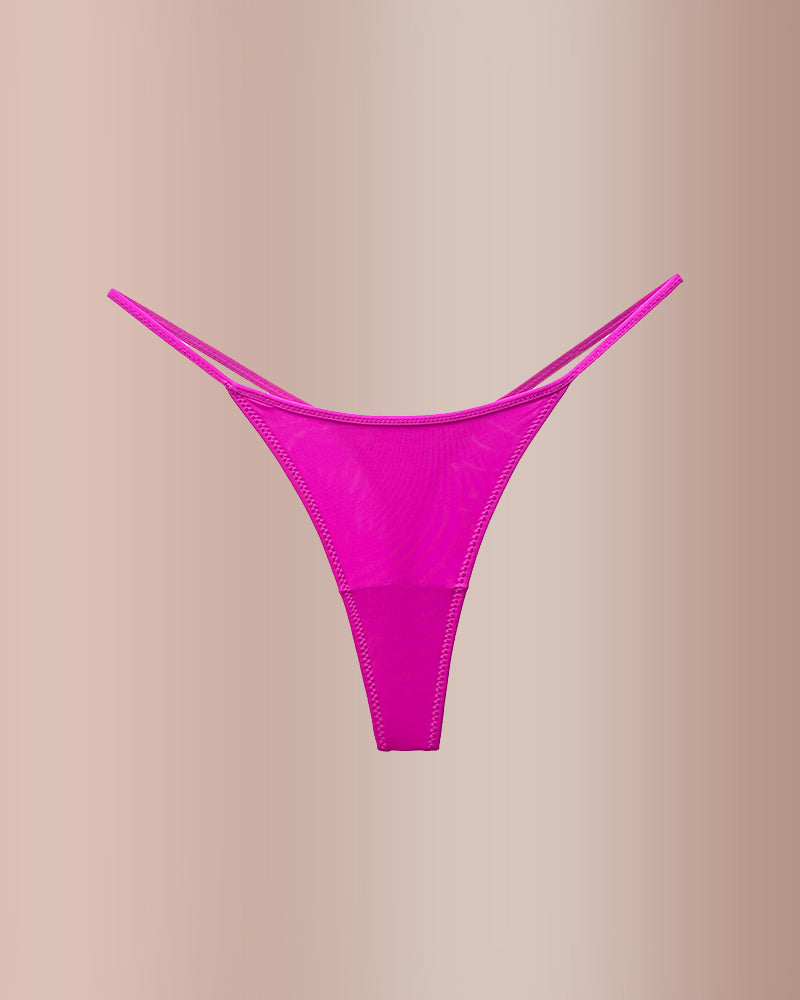 Animal Print Thin Strap Brief