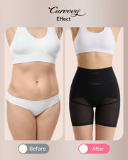 Seamless High Waist Ice Silk Tummy Control Panties