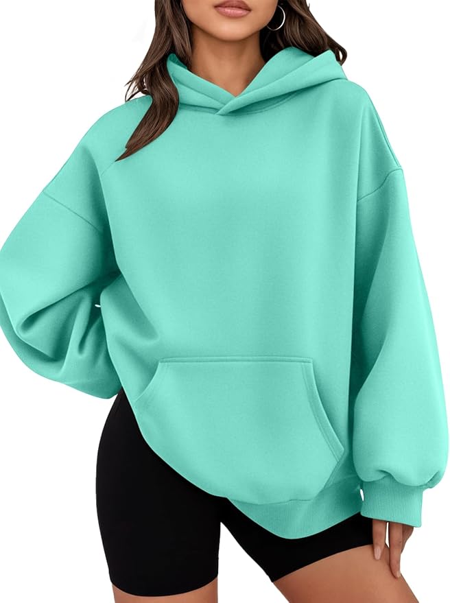 Women's Oversized Fleece Hoodie Casual Pullover Sweatshirt with Pocket