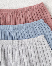 Ribbed Knit Pajama Set – Tank Top & Shorts