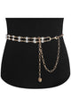 Rhinestone Chain Belt – Adjustable Gold & Silver Waist Chain