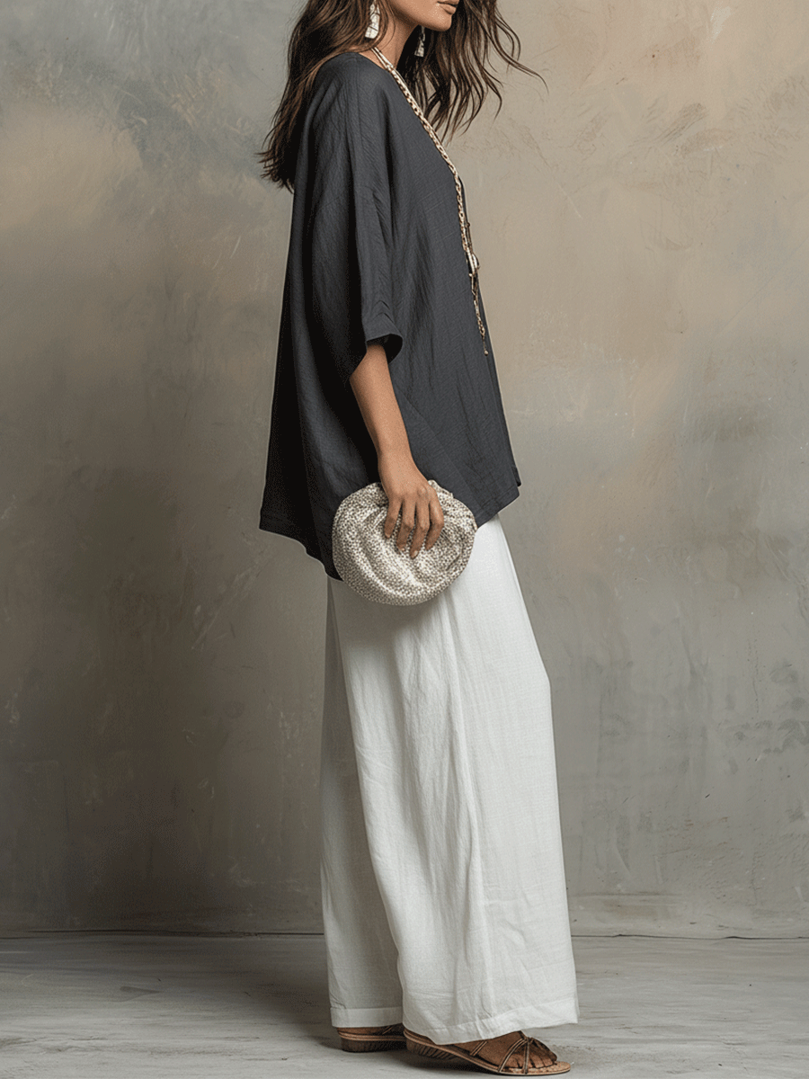Bohemian Lounge Pants Set – Relaxed Fit