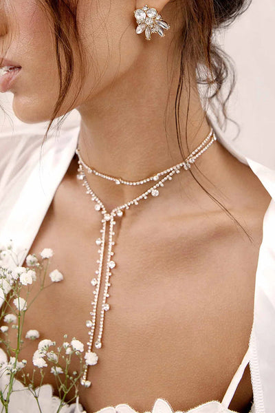 Collana irregolare con diamanti pieni