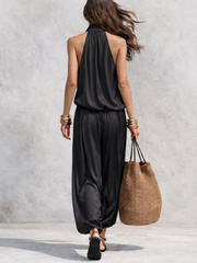Draped Pants Set with Flowing Bohemian Silhouette