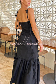 Sweetheart Neck Fishtail Midi Dress – Vacation & Party