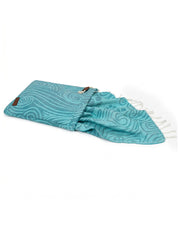 Microfiber Beach Towel Backpack with Sea Turtle Print