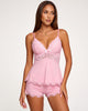 Lace-Trim Cami & Shorts Pajama Set