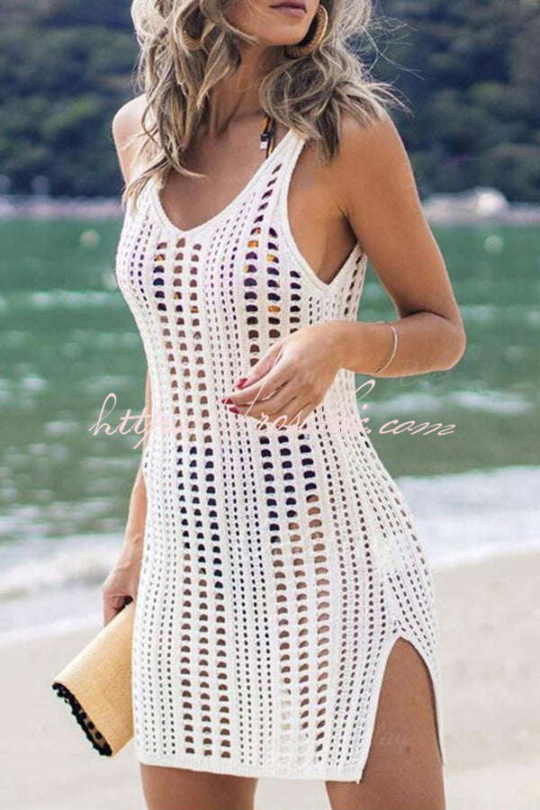 Crochet Cover-Up Dress | Beach Swimsuit Cover Up