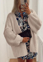 PrettyGarden Women's Oversized Cardigan Sweater Fall Long Lantern Sleeve Knit Open Front Lightweight Sweater Knitwear Tops