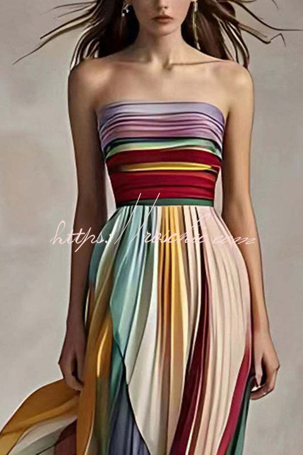 Off-Shoulder Maxi Dress – Slim Fit Sleeveless Party Gown