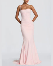 Backless Tie Bodycon Evening Dress