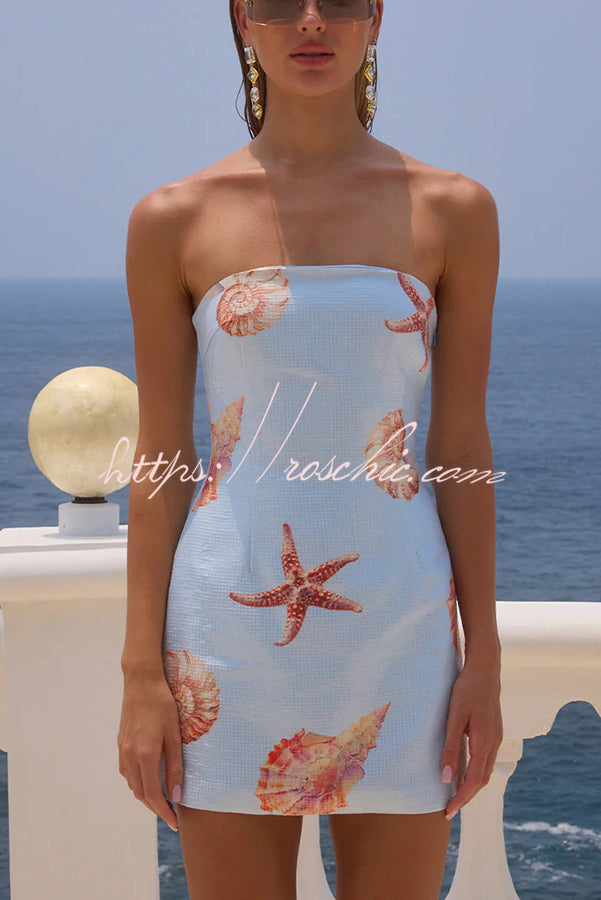 Sequin Strapless Mini Dress | Vacation Party Dress