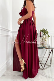 Ruffle One Shoulder Maxi Dress – Loose Fit Party Style