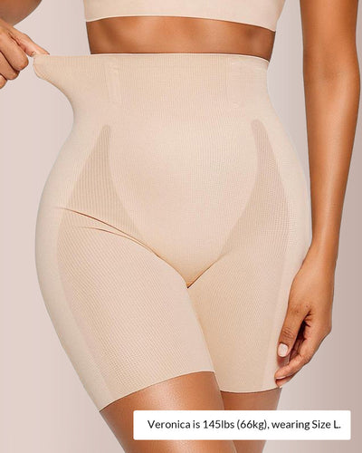 Calções modeladores de cintura alta sem costuras para levantar o rabo