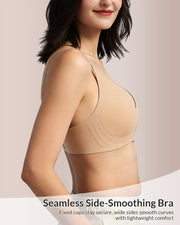 Seamless Wireless Push-Up Bra with Bunny Ear Cups
