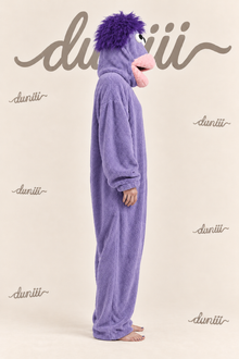 Duniii Monster Character Onesie with Contrast Pocket
