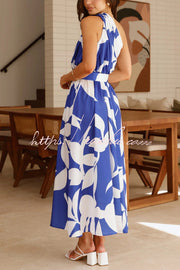 Printed One-Shoulder Maxi Dress – Vacation Casual Style