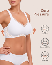 V-Neck Mesh Crossover Jelly Bra