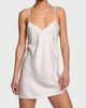 Backless Silk-Feel Mini Slip Dress