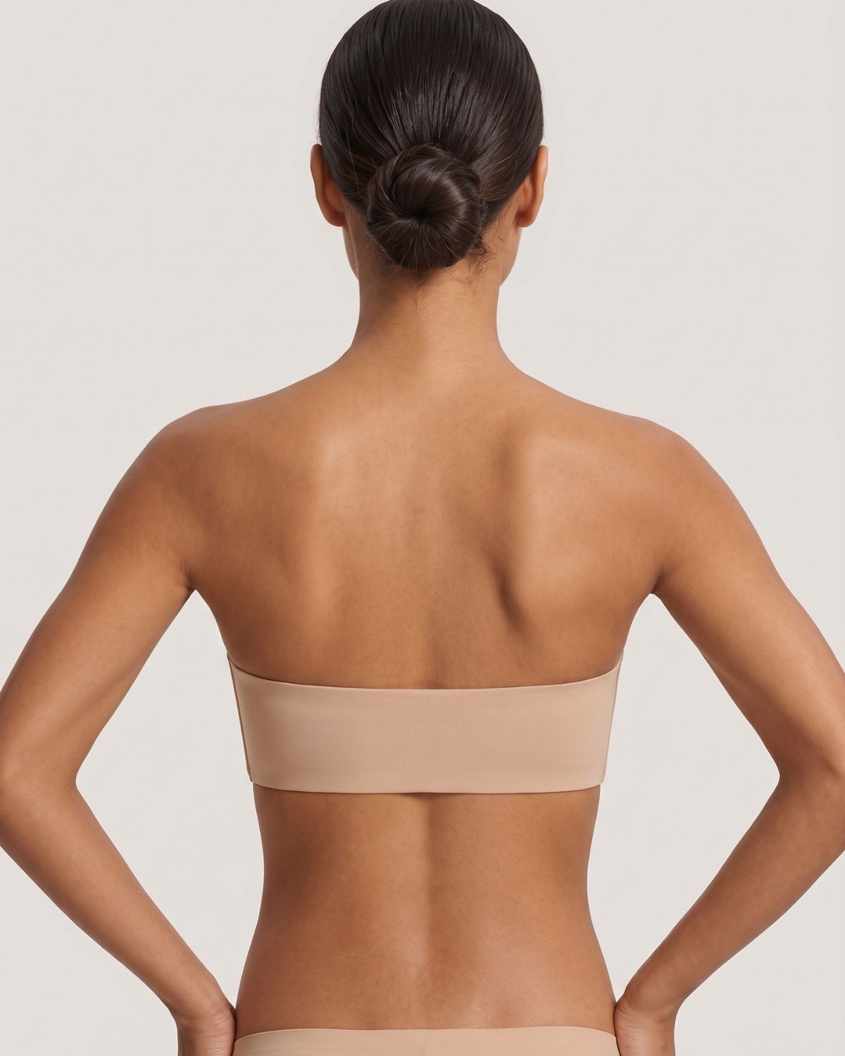 Double Front-Closure Strapless Bra