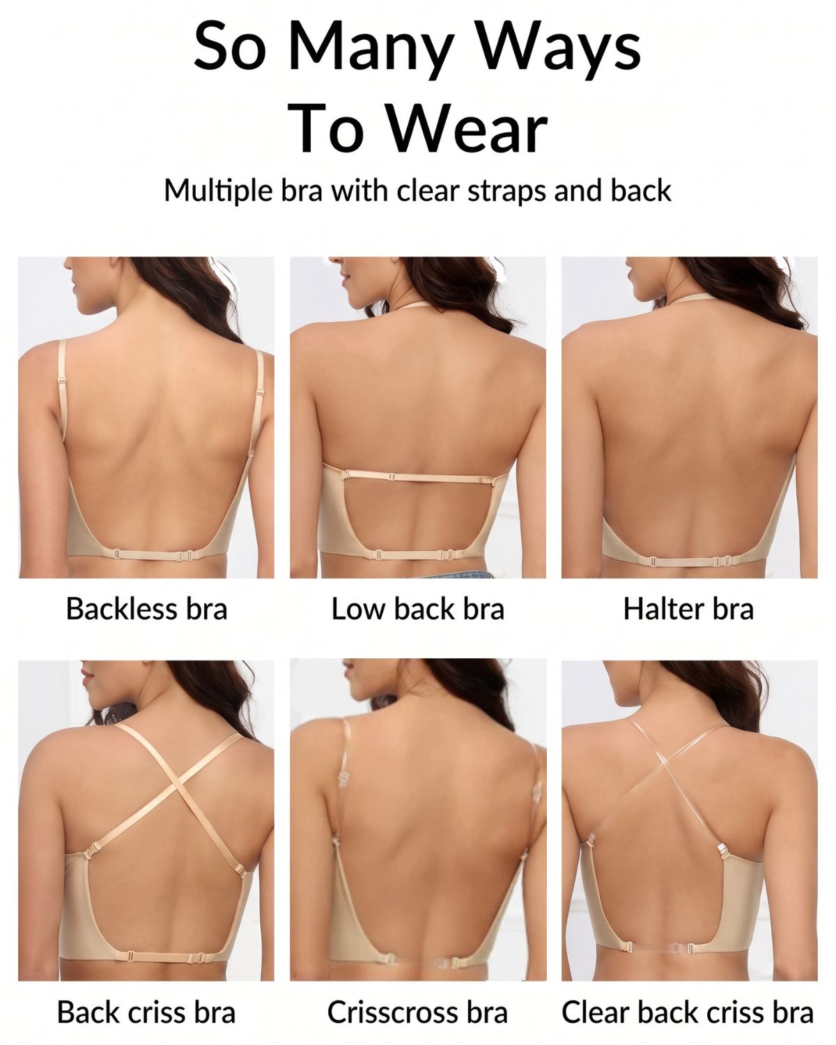 Low-Back Plunge Push-Up Bra