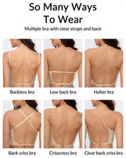 Low-Back Plunge Push-Up Bra