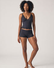 Lace Trim Cami And Short Set