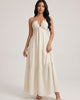 Women's Sleeveless Backless V-Neck Dress for Beach & Vacation