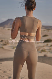 V-Waist Utility Yoga Leggings with Pockets