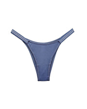 Seamless Leopard Print Thong Panties with Sparkling Side Panels