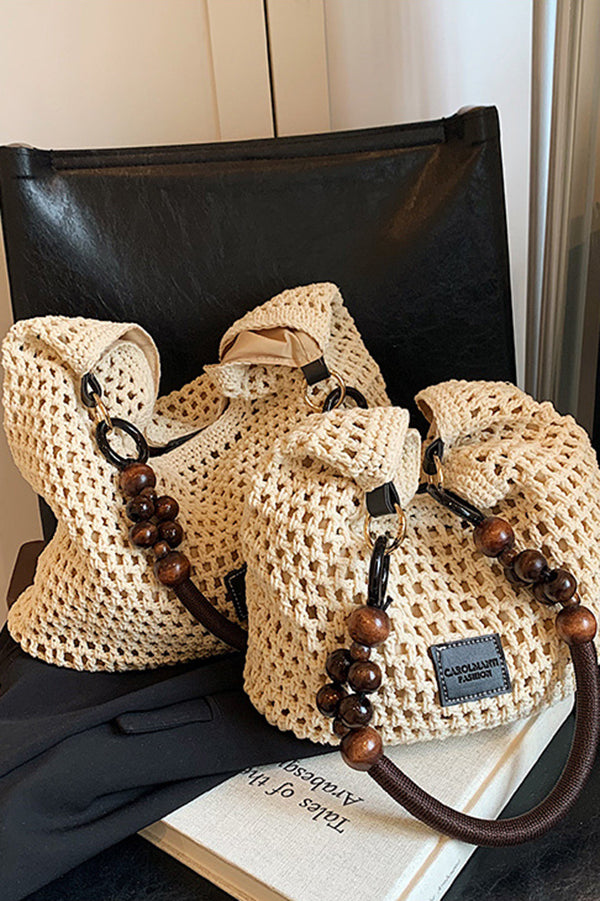 Retro Hollow Woven Straw Shoulder Bag