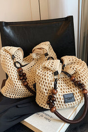 Retro Hollow Woven Straw Shoulder Bag