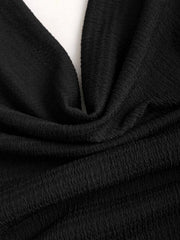 Women's Fashion Solid Color Ruched Halter Fit Dress, Casual Office Wear, Elegant Backless Design, Perfect for Daily Wear, Stylish, Chic and Comfortable Dress