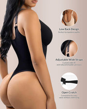 V Neck Bodysuit Shapewear with Tummy Control – Tank Style