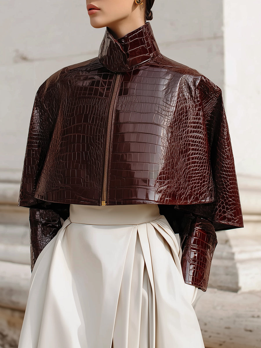 Pleated Midi Skirt With Deconstructed Waist & Side Pockets