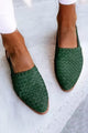 Pointed Toe Woven Flat Sandals for Women