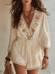 Floral Embroidered Boho Romper – Breezy Summer One-Piece
