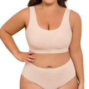 ubras Seamless Bras for Women Full Coverage Wireless Bralette Widen Straps Side Comfortable Breathable Smooth Pull On Bras Smart Size Fabric Stretchy Minimalist Basic Nude Lightweight Womenswear Soft Everyday Bra #summervibes