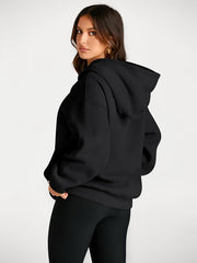 Women's Oversized Fleece Hoodie Casual Pullover Sweatshirt with Pocket