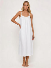 Backless Crinkle Cami Dress | Flowy Open-Back Mini Dress