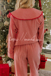 Ensemble pyjama à carreaux vichy brodés Casse-Noisette – Coupe ample